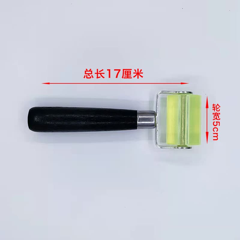 Roller Press Tool for Car Soundproofing Wallpaper Film Edge Pressing Leather Gluing Flattening Rubber Roller Hand Push Wheel