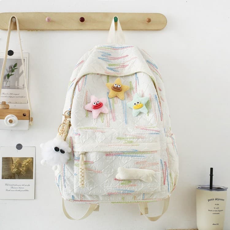 High-quality, stylish backpack for middle school girls, Korean style, Mori girl look, large capacity, fashionable and lightweight for elementary and high school students.