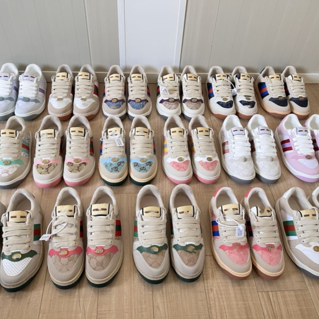G Home Retro Dirty Sneakers New Style Versatile Unisex Monogram Casual Sports Board Shoes Rhinestone Dirty Sneakers