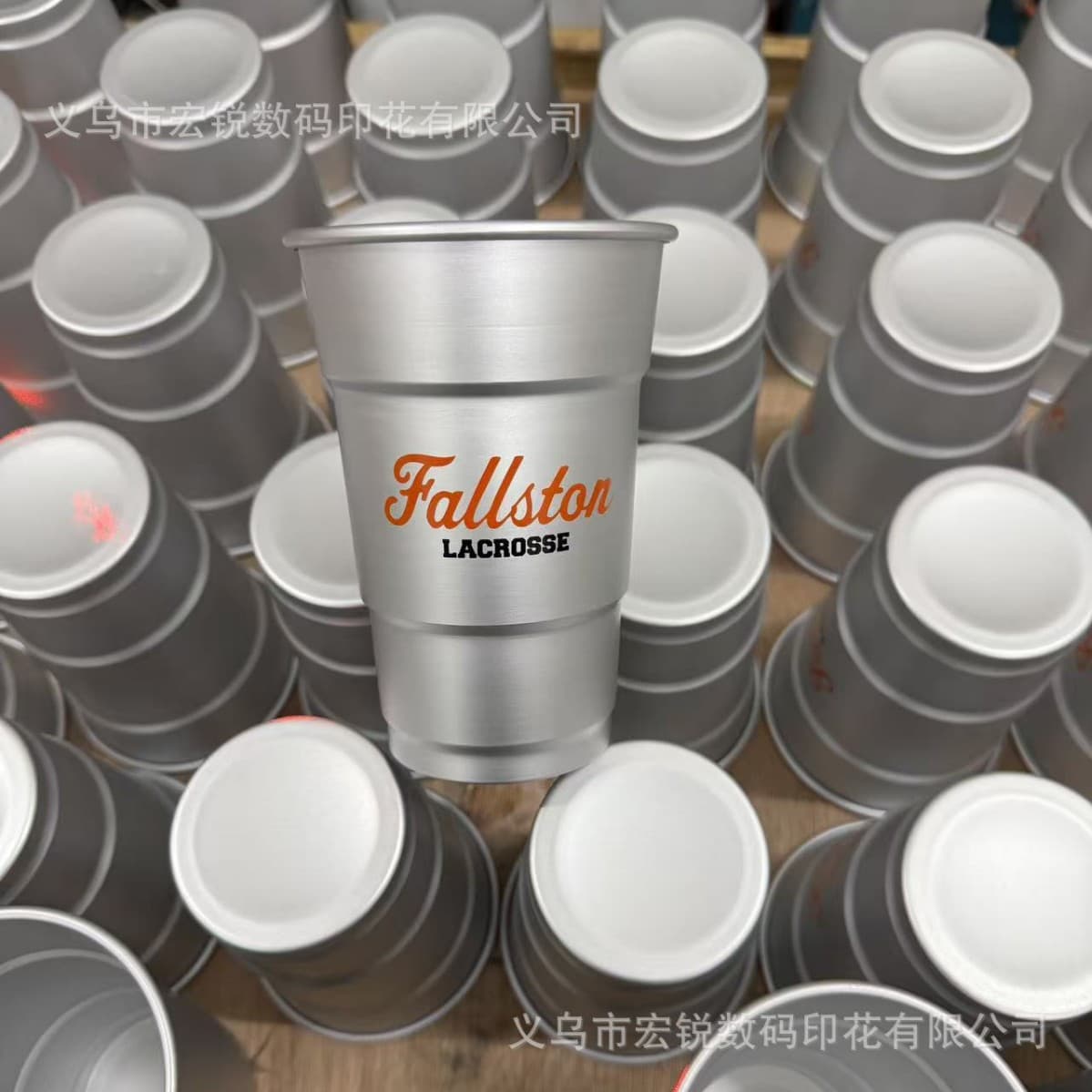Yiwu printing processing silk screen pad printing processing beer mug logo design printing processing hot stamping bottle printing