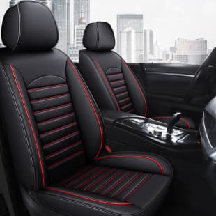 2024 New Full-Wrap All-Leather Ice Silk Car Seat Covers, Universal Fit for All Seasons, Full Coverage