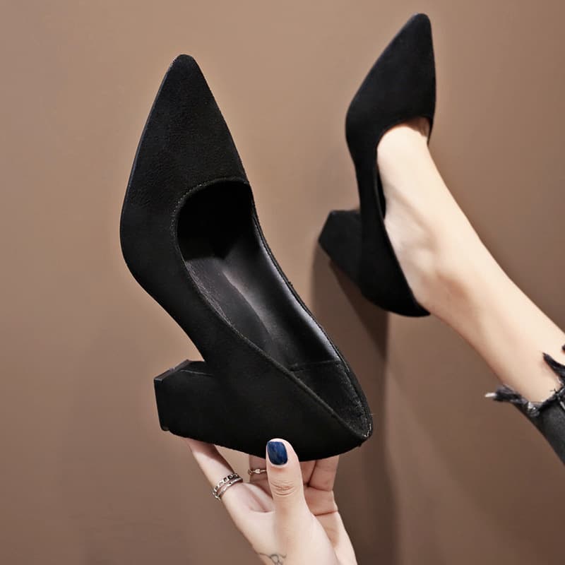 Size 35-50 Extra Large High Heels 49 European and American Shallow Mouth Flats for Women 48 Fashion Thick Heels Professional 47 Transvestite Shoes 46