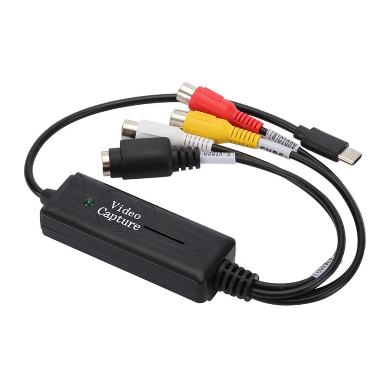 The TYPE-C video capture card supports viewing set-top box recorders and monitoring hosts on mobile phones.