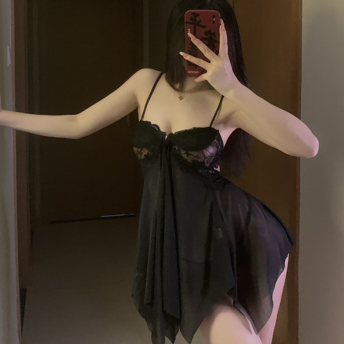 Plus Size Sexy Lingerie Camisole Lace Temptation Sleepwear Steel Wire Push-Up Uniform Costume Set Sexy