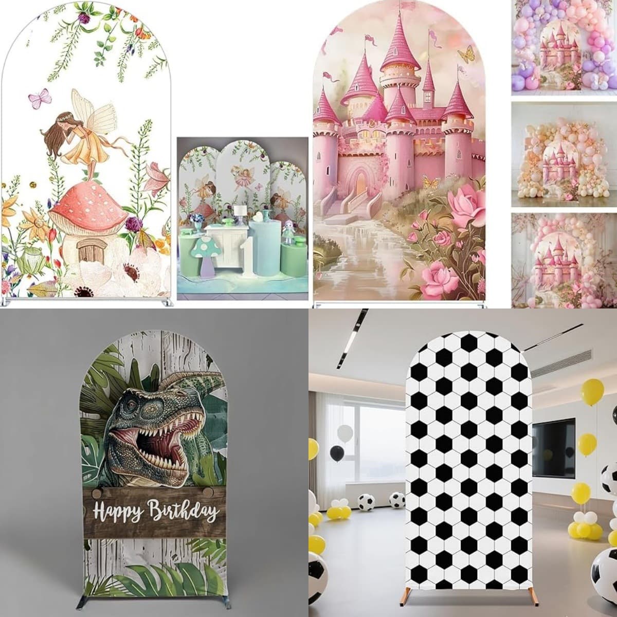 Cross-Border Amazon Birthday Party Arch Backdrop Baby Party Wedding Banquet Children's Birthday Party Arch