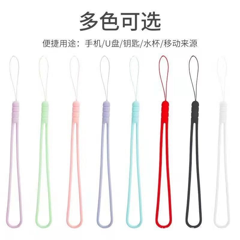 Phone Lanyard Silicone Strap Creative Wrist Strap Short Lanyard for Speaker USB Drive Moisturizer Liquid Silicone