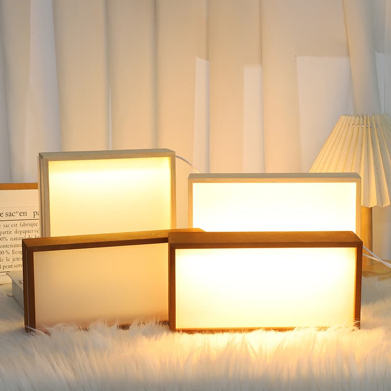 Bubble Mart Luminous Photo Frame DIY Storage Display Box for Trendy Toys and Figurines, Scene Decoration, Double-Sided Led Display Box