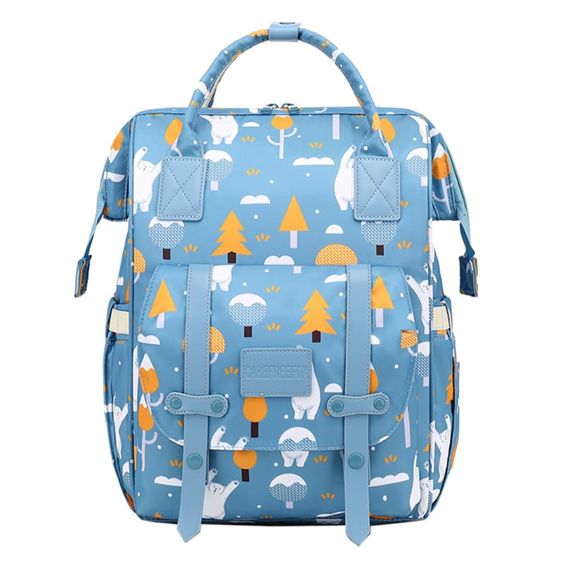 Custom Diaper Bag Backpack Tote Large Capacity Multifunctional Waterproof Baby Care Bag Custom USB Mom Bag