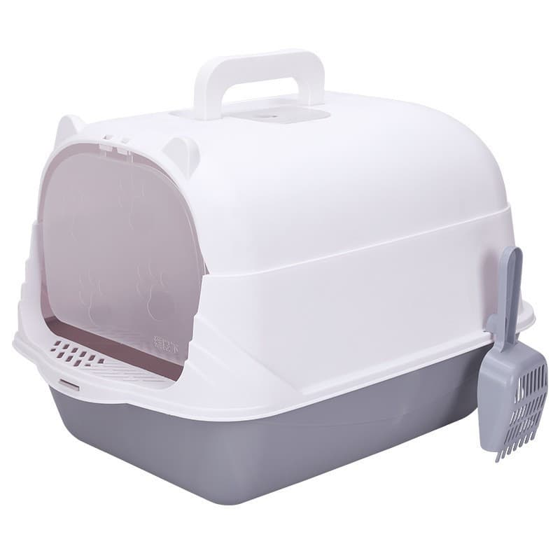 Fully Enclosed Cat Litter Box Extra Large Anti-Splash with Scoop Cat Supplies Drop Shipping Free Shipping