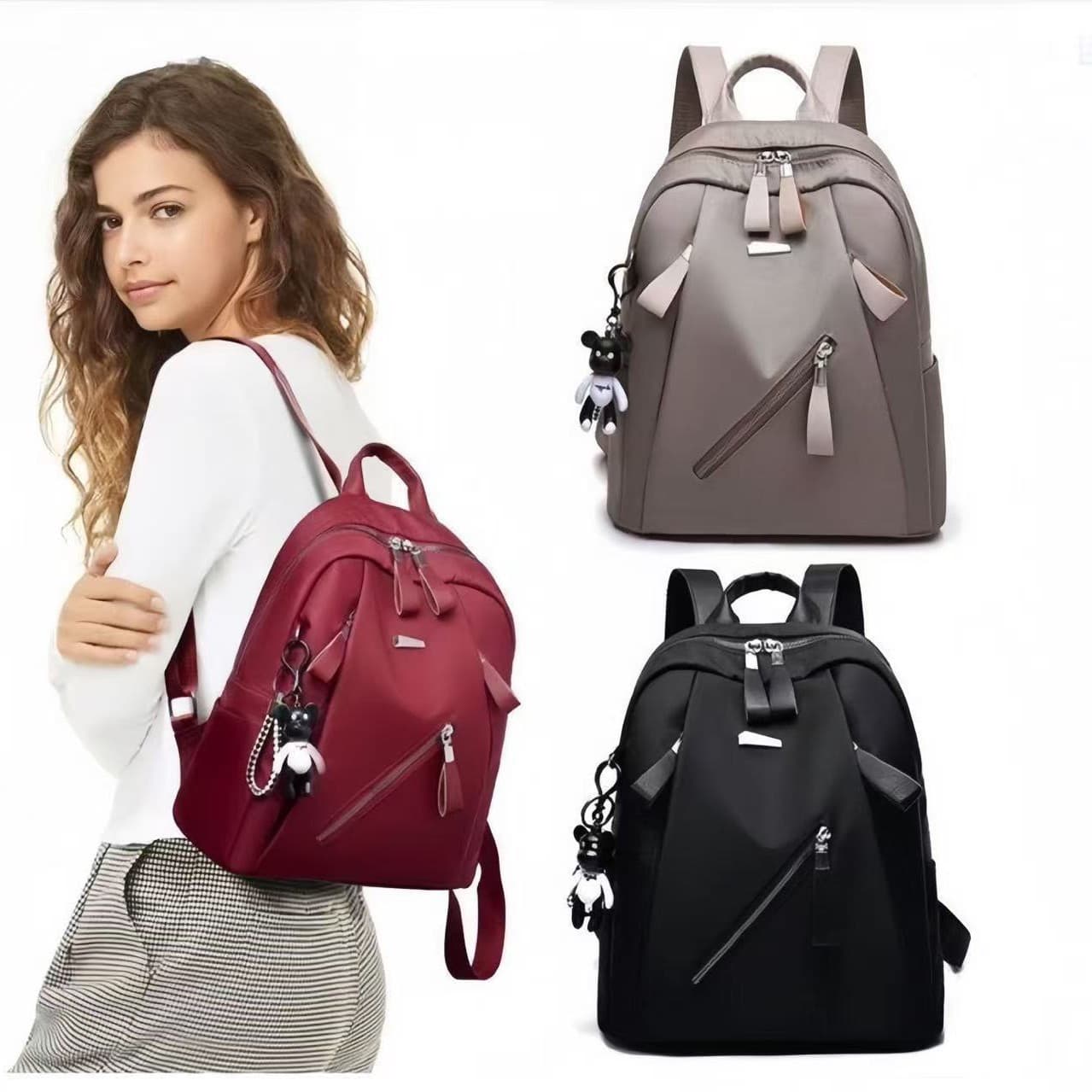 Wholesale Women's Backpack Cross-Border Hot Selling Oxford Cloth Backpack Nylon Versatile Fashion Canvas School Bag Trendy