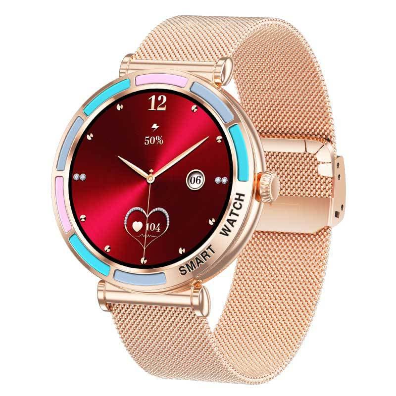 2025 New Women's Smart Watch T9 Bluetooth Sports Watch 24H Continuous Heart Rate Monitoring Red Light Blood Oxygen