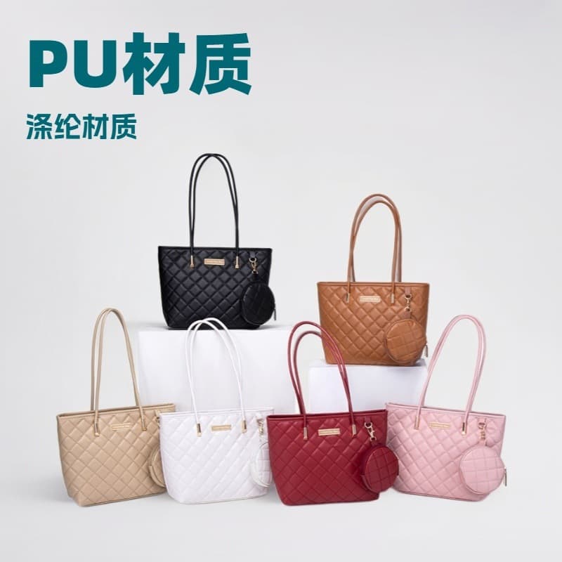 Large-capacity PU women's bag, high-quality luxury vegetable basket, business commuting to work, tote bucket bag, single shoulder crossbody bag