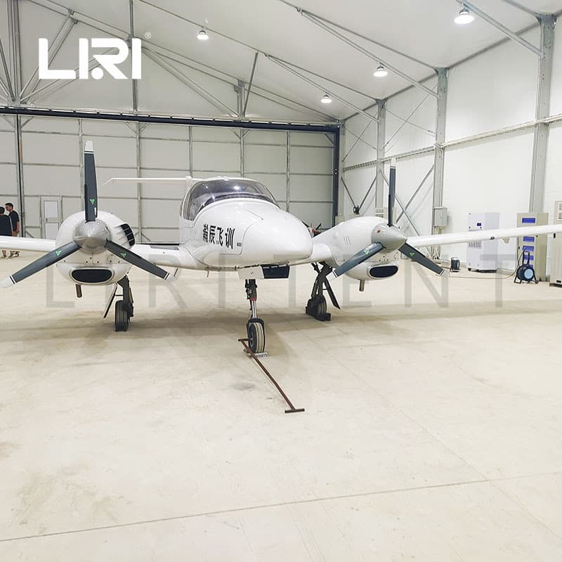 Liri Prefabricated Hangar Tent, Aircraft Hangar Aluminum Alloy Tent, Helicopter Parking Hangar Tent