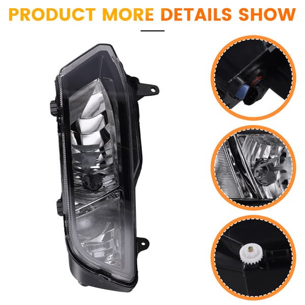 6C0941662D Right Front Bumper Fog Light for 14-18 VW Polo 6C Hatchback
