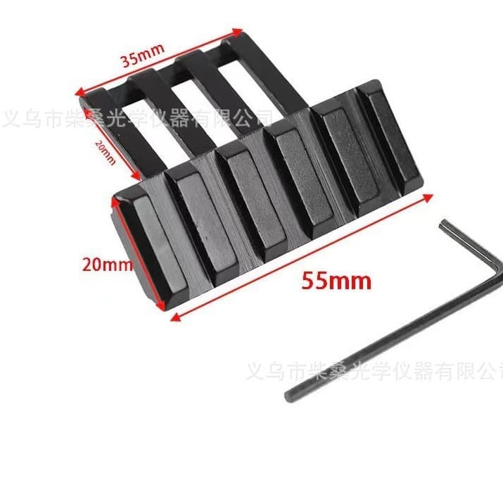 Cross-border foreign trade genuine factory 45-degree hollow 20 bayonet 20mm side sight clamp pipe clamp