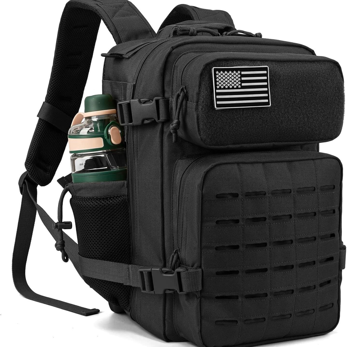 Cross-border 25-45L outdoor sports camping mountaineering bag camouflage waterproof outdoor cycling large capacity tactical backpack
