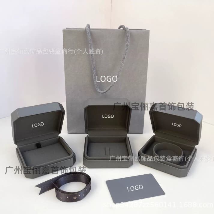Messika/Mesika high-end gray ring earrings necklace bracelet jewelry box storage box packaging box gift box