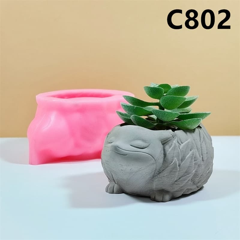 DIY Animal Succulent Planter Silicone Mold Home Indoor 3D Decoration Handmade Craft C802