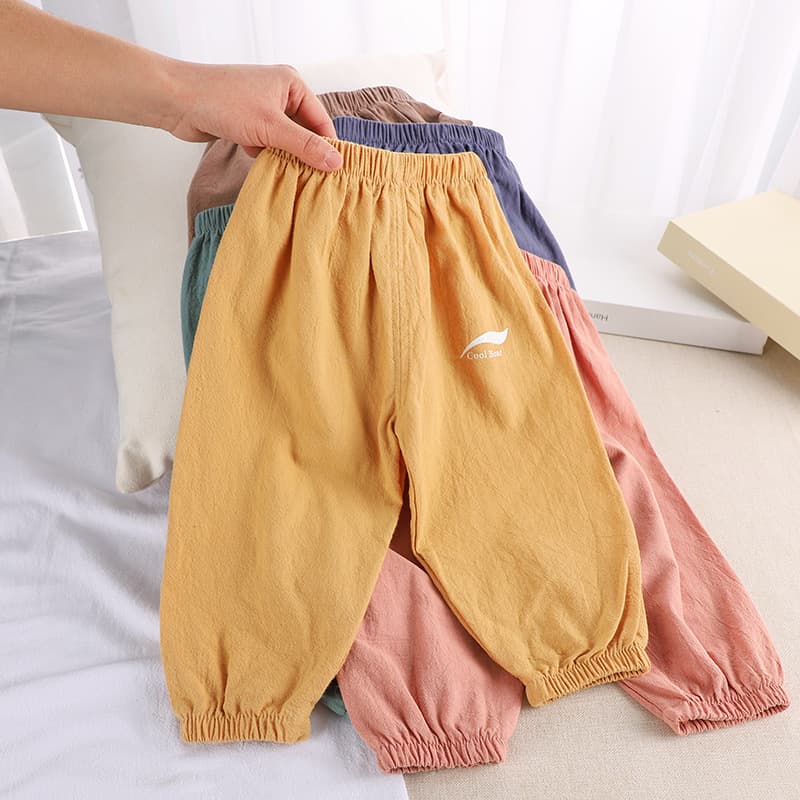 New Children's Mosquito-Proof Pants Summer Baby Air Conditioning Bloomers Boys and Girls Outdoor Mosquito-Proof Pants Kids Pants Korean Style