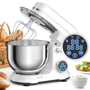 Cross-border Stand Mixer DC Silent Dough Kneader 5L Smart Kneading Machine Egg Beater Dough Mixer