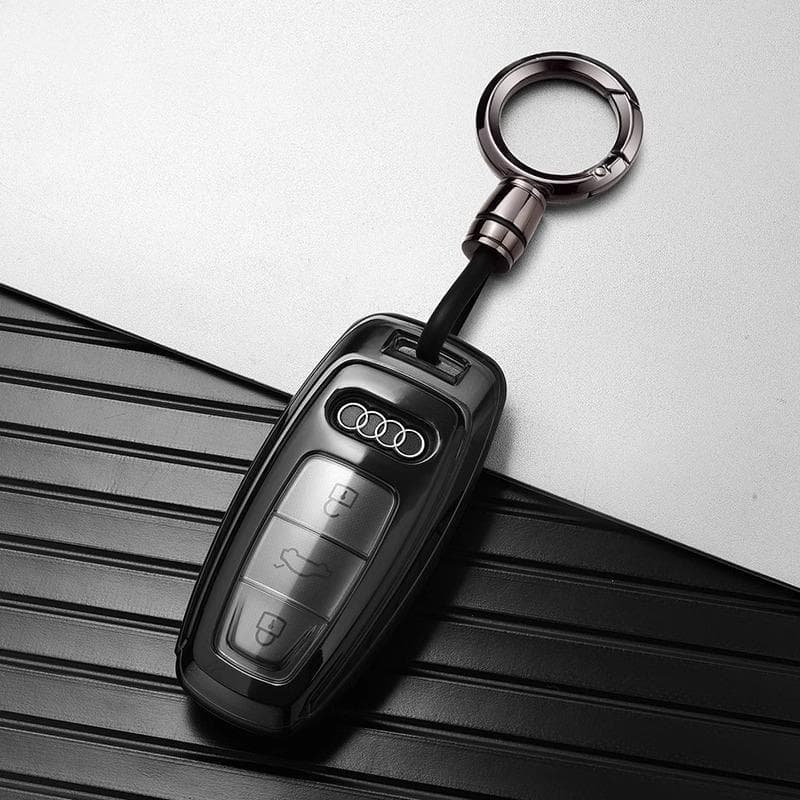 Audi a6l key cover for 2026 A3L/Q7/Q8/A8L/A7l car a4l key cover buckle shell for men