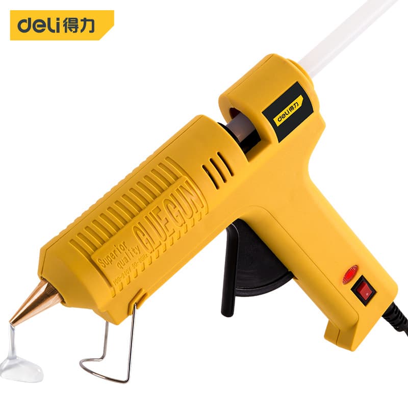 Deli Tool Hot Glue Gun, Large Household Industrial-Grade High-Power Rechargeable Glue Sticks for Children