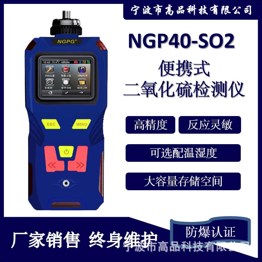Pump-suction Sulfur Dioxide Detector with Storage, High-quality Technology Portable Toxic and Harmful Gas Detector
