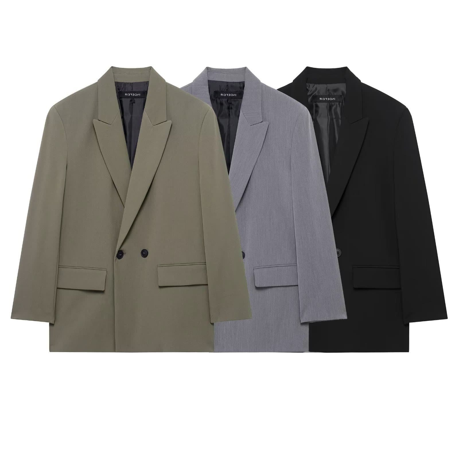TAOP&ZA Spring/Summer New Women's Commuter-Style Turn-Down Double-Breasted Elegant Versatile Suit Jacket 8769901