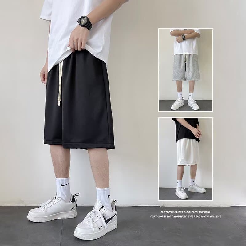 Men's Summer Shorts 2026 New Style Casual 5-Inch Loose Fit Trendy Wide Leg Sports Shorts