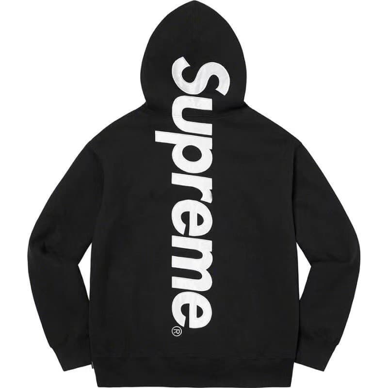 Cross-border authentic export version Sup patch logo embroidery heavy sweatshirt set for men, trendy ins fall/winter style