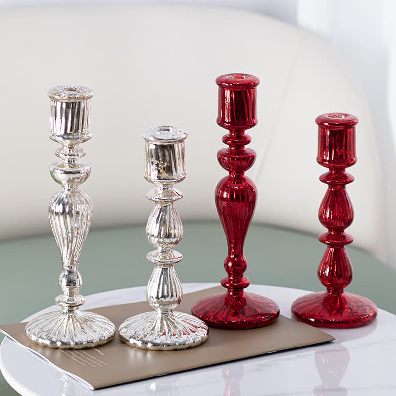 Wedding candle holder light luxury appearance glass ornaments colorful aromatherapy candle cup candle container candle holder high-end