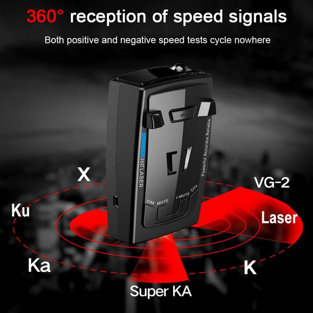 Clearance Sale RAD2000 Export Radar Detector Car Mobile Speed Radar Detector Vehicle Laser Radar