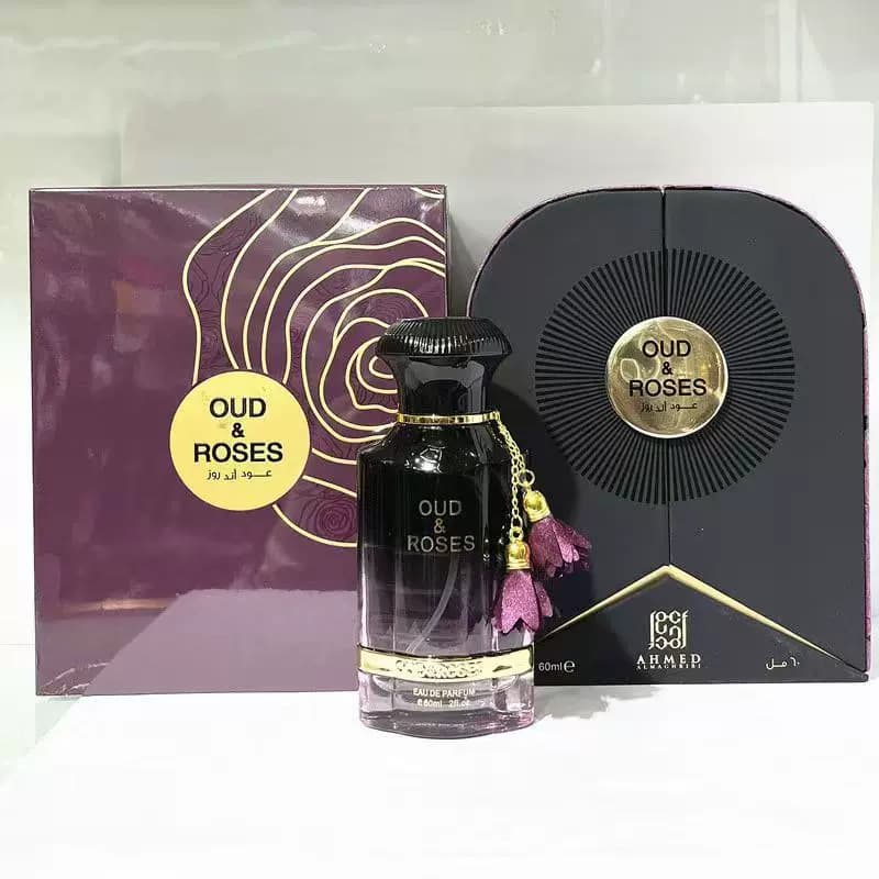 Cross-Border Bestseller AHMED Oud & Roses 60mL High-Quality Middle Eastern Arabic Perfume for Men and Women