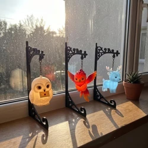 New Cross-Border Style: Magic Owl Bookend Lamp Hanging Metal Craft Decoration