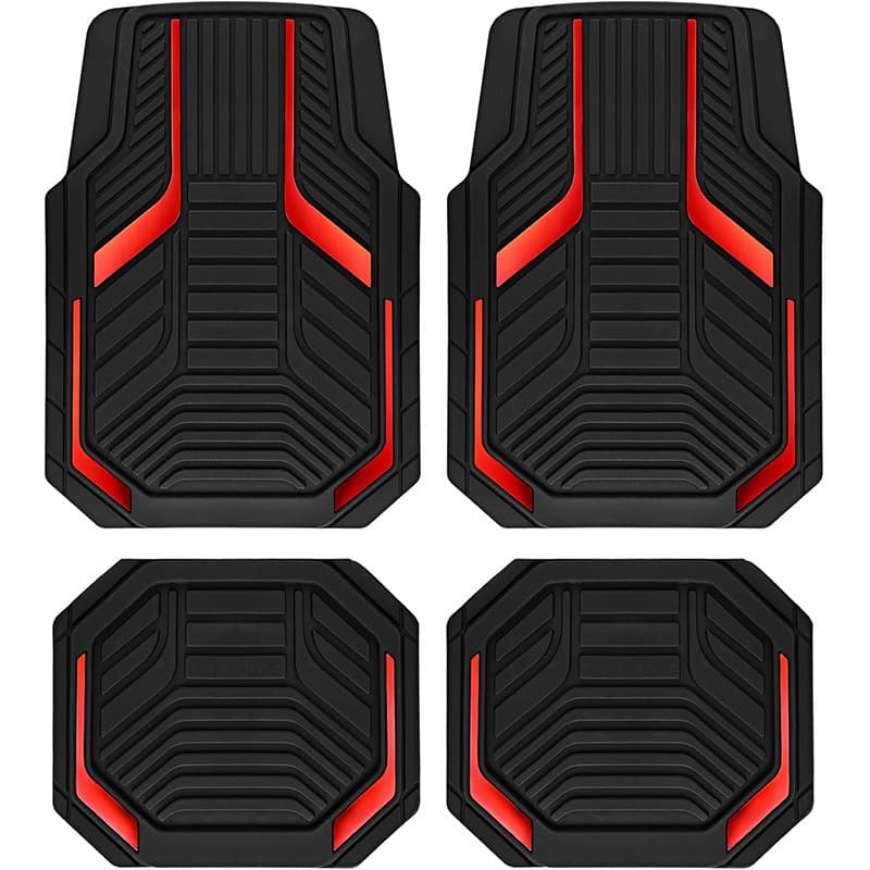Cross-border simple Nordic style crystal velvet car decorative floor mats, stain-resistant and wear-resistant, universal four-piece set of car floor mats