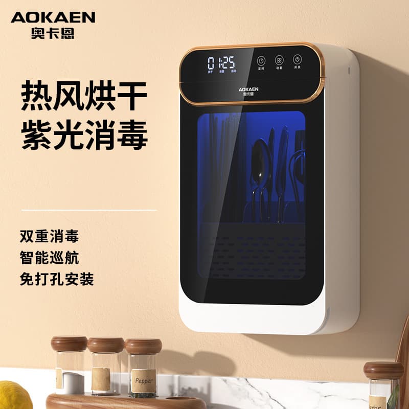 In-stock Okaen Chopstick Sterilizer and Dryer Combo, Compact Home Kitchen Utensil Holder