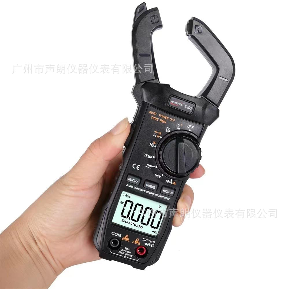 ET8203 HanYan WinApex True RMS AC/DC 600A Digital Clamp Meter Digital Display Current Hook Meter