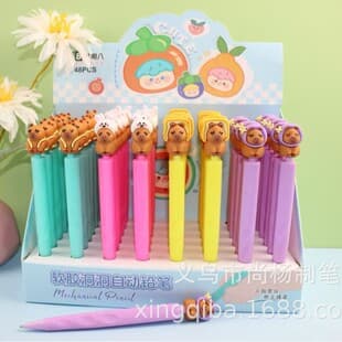 Triangular Grip Soft Silicone Mechanical Pencil Capybara Mechanical Pencil Cute Capybara Mechanical Pencil