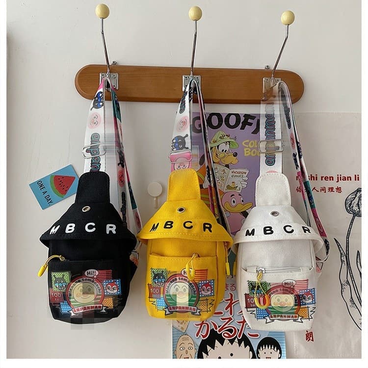 Cute New Breadman Superman Kids Crossbody Bag Boys Girls Chest Bag Cartoon Shoulder Mobile Phone Fashion Trend