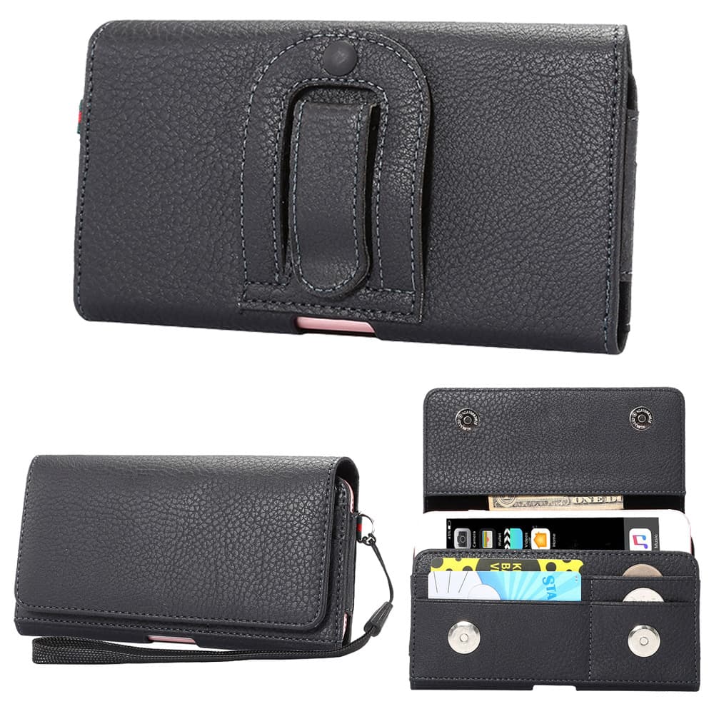 Suitable for Motorola series litchi pattern Motorola mobile phone bag wallet waist bag double layer bag anti-theft bag