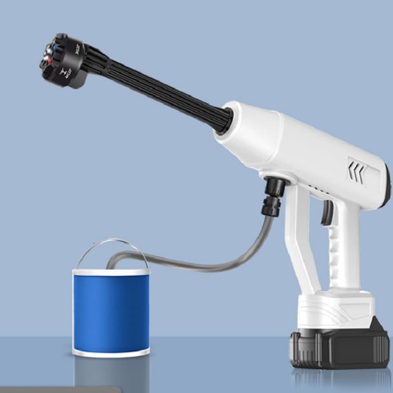 Portable Cordless Car Washer, Lithium Battery Car Wash Gun, Household Cleaning Tool, High Pressure Water Pump, Lithium Battery, Vehicle
