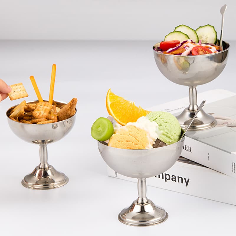 Cross-border 304 Stainless Steel Ice Cream Cup, Pudding Cup, Cocktail Cup, Dessert Cup