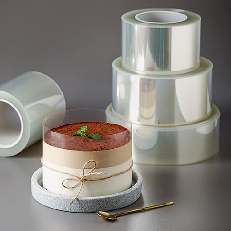 Transparent burst cake rim thickened hard rim soft rim mousse rim birthday cake decoration paper 6/8cm