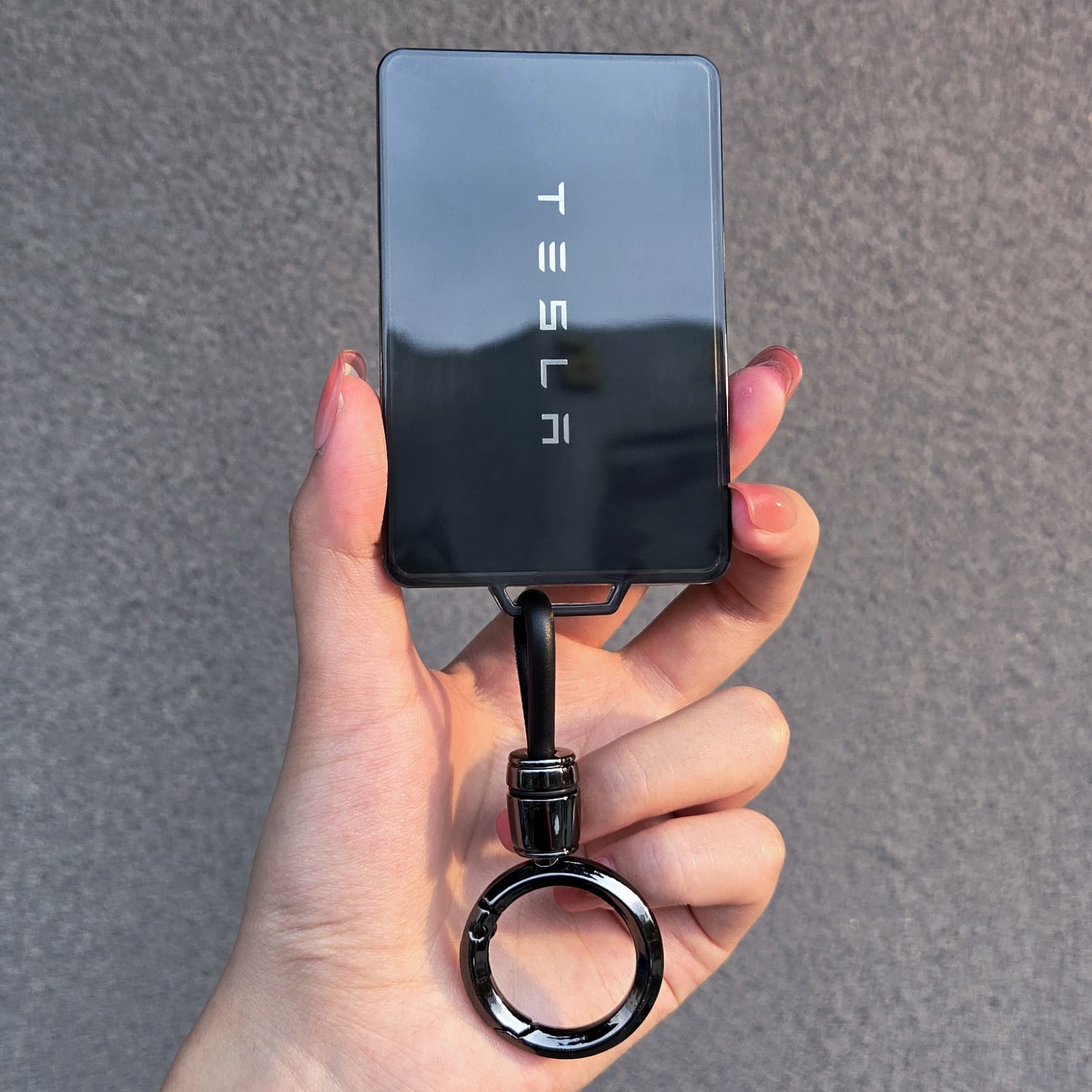 Compatible with Tesla Key Case for Model Y, New Model 3 Premium Shell, Women's Protective Cover for Model X/S Accessories Card