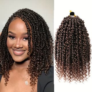 TEMU Cross-border Best-selling Boho Passion Twist Crochet Hair Feizi High Temperature Silk Hook