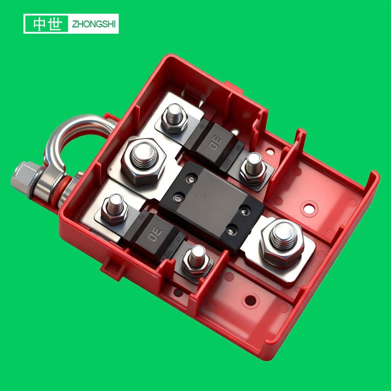 32V 400A Car Modification Battery Clamp Battery Terminal Battery Clip Stamped Connector Brass Fuse Box