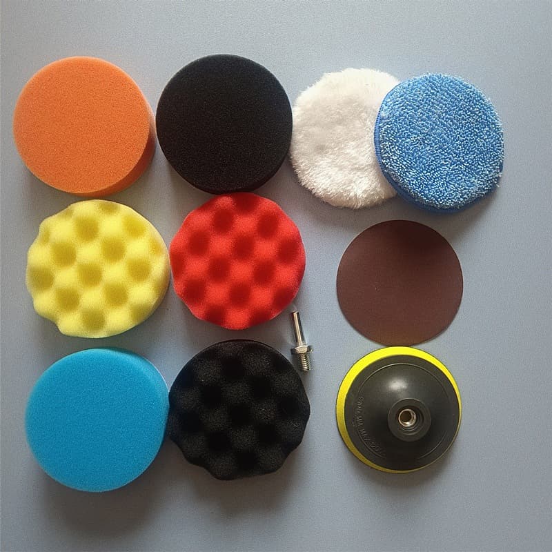 Sponge Polishing Pad Set 3-7 Inch for Car Repair, Beauty Care, Glaze and Wax Application, Sponge Grinding Wheel