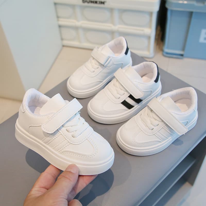 Children's Spring and Autumn Sneakers, Casual Shoes for Toddlers and Kids, White Board Shoes, Soft Sole Baby Shoes, Running Shoes