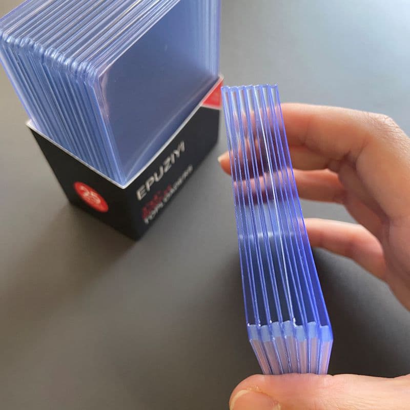 35-180PT Clear PVC Trading Card Sleeves for Magic: The Gathering, Yu-Gi-Oh!, NBA Star Cards, 3x4 Hard Plastic Protector