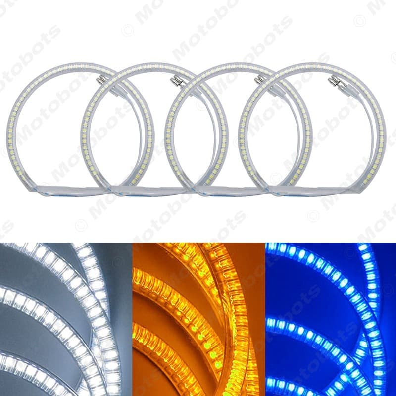 For 99-04 BMW E36/E38/E39/E46 with lens SMD with cover Angel eye headlight